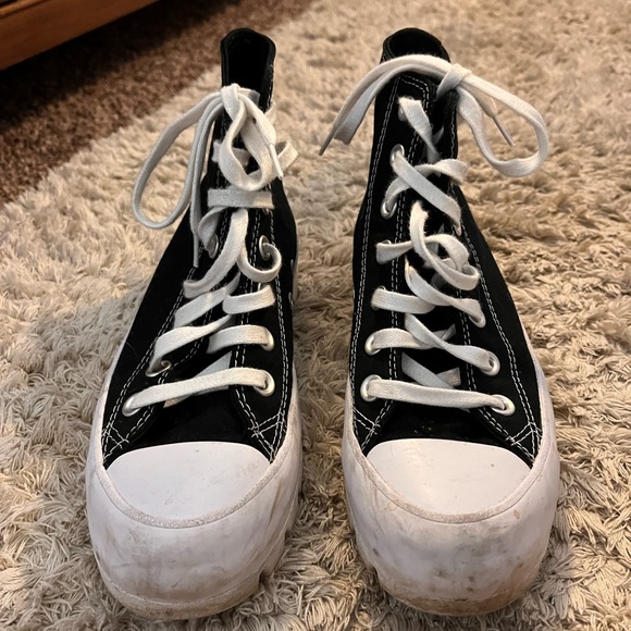 Platform lug sole converse high tops - Picture 4 of 4